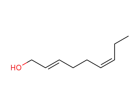 Molecular Structure of 7786-44-9 (TRANS,CIS-2,6-NONADIEN-1-OL)