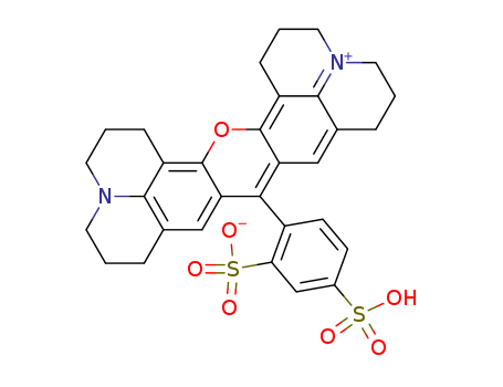 1H,5H,11H,15H-Xantheno[2,3,4-ij:5,6,7-i'j']diquinolizin-18-ium,9-(2,4-disulfophenyl)-2,3,6,7,12,13,16,17-octahydro-, inner salt