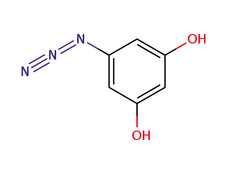 Molecular Structure of 51642-28-5 (1,3-Benzenediol, 5-azido-)