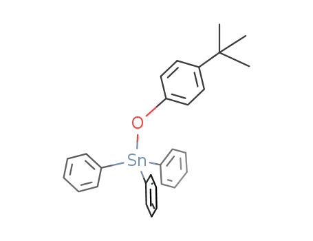 Molecular Structure of 159113-64-1 (triphenyl(4-t-butylphenoxo)tin(IV))