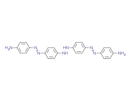 Molecular Structure of 861596-22-7 (<i>N</i>,<i>N</i>'-bis-[4-(4-amino-phenylazo)-phenyl]-hydrazine)