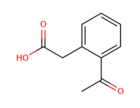 Molecular Structure of 36073-90-2 (2-(2-acetylphenyl)acetic acid)
