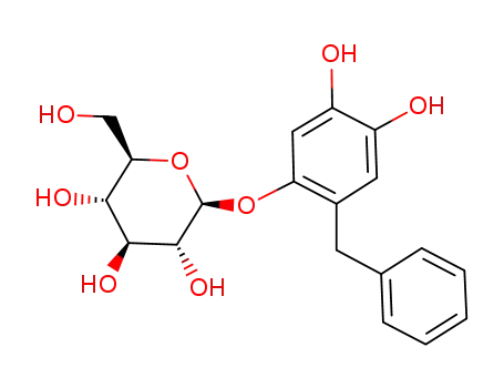 Molecular Structure of 122738-91-4 (1-glucopyrano-2-benzyl-4,5-dihydroxybenzene)