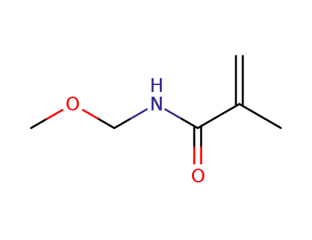 Molecular Structure of 3644-12-0 (2-Propenamide,N-(methoxymethyl)-2-methyl-)