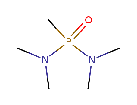 Molecular Structure of 2511-17-3 (METHYLPHOSPHONIC BIS(DIMETHYLAMIDE))