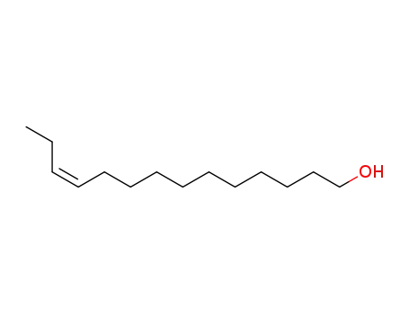 Molecular Structure of 34010-15-6 (CIS-11-TETRADECEN-1-OL)