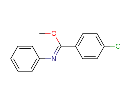 Molecular Structure of 82700-99-0 (4-chloro-<i>N</i>-phenyl-benzimidic acid methyl ester)