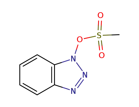 Molecular Structure of 54769-22-1 (1-methanesulfonyloxy-1,2,3-benzotriazole)