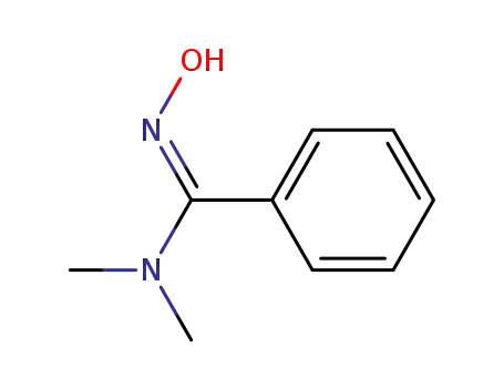 Molecular Structure of 65986-63-2 ((E)-N,N-Dimethylbenzamid-oxim)