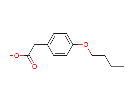 Molecular Structure of 4547-57-3 (4-N-BUTOXYPHENYLACETIC ACID)