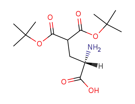Molecular Structure of 60686-51-3 (1,1,3-Propanetricarboxylic acid, 3-amino-, 1,1-bis(1,1-dimethylethyl)
ester, (3S)-)