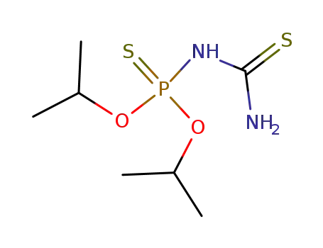 Molecular Structure of 55051-36-0 (N-(diisopropoxyphosphinothioyl)thiourea)