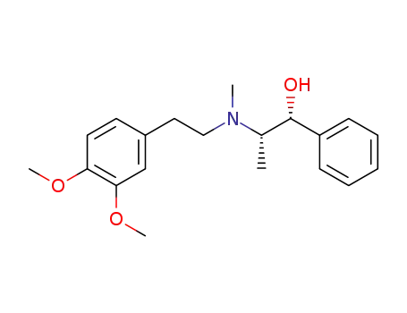 Molecular Structure of 130459-47-1 ((-)-(1R,2S)-N-(3,4-dimethoxyphenethyl)ephedrine)