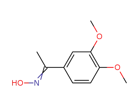 Molecular Structure of 88920-78-9 (1-(3,4-DIMETHOXYPHENYL)ETHAN-1-ONE OXIME)