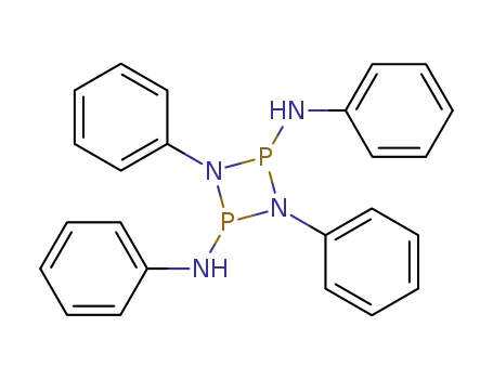 Molecular Structure of 18440-21-6 (N,N&prime;,1,3-TETRAPHENYL-1,3,2,4-DIAZADIPHOSPHETIDINE-2,4-DIAMINE			)