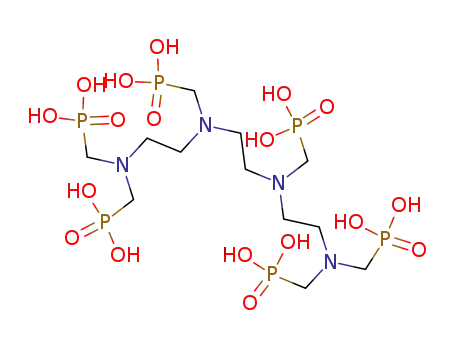 Molecular Structure of 36475-52-2 ([ethane-1,2-diylbis[[(phosphonomethyl)imino]ethane-2,1-diylnitrilobis(methylene)]]tetrakisphosphonic acid)