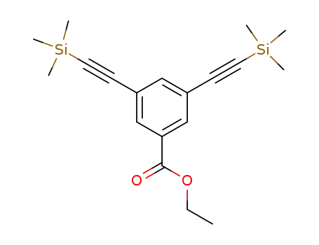 Molecular Structure of 437707-58-9 (ethyl 3,5-bis[(trimethylsilyl)ethynyl]benzoate)