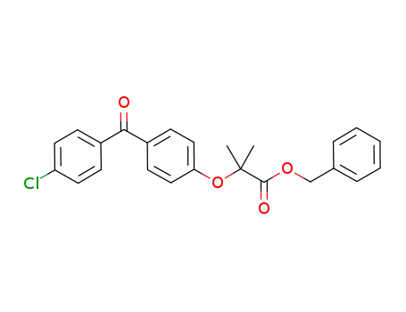 Molecular Structure of 1159999-13-9 (benzyl 2-[4-(4-chlorobenzoyl)phenoxy]-2-methylpropanoate)