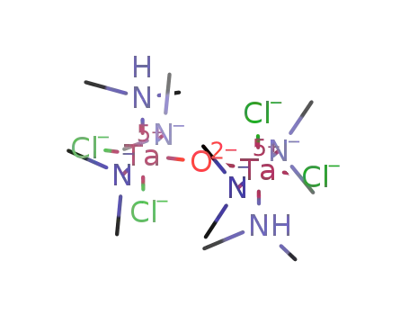 Molecular Structure of 77071-70-6 ((TaCl<sub>2</sub>(N(CH<sub>3</sub>)2)2(HN(CH<sub>3</sub>)2))2O)