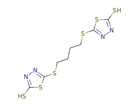 Molecular Structure of 5064-34-6 (5,5'-(tetramethylenedithio)di-1,3,4-thiadiazole-2-thiol)