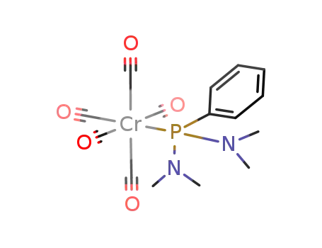Molecular Structure of 72868-70-3 (bis(dimethylamino)phenylphosphine(pentacarbonyl)chromium<sup>(0)</sup>)