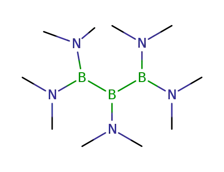 Molecular Structure of 26459-62-1 (1,1,3,3-tetrakis(dimethylamino)-2-dimethylamino-triboran<sup>(5)</sup>)