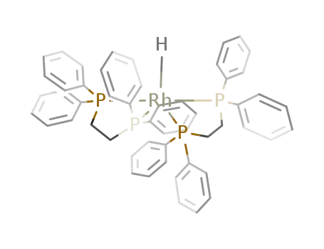 Molecular Structure of 29189-87-5 (hydrido{1,2-bis-(diphenylphosphino)ethane}rhodium)