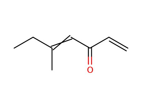 Molecular Structure of 3018-30-2 (5-methyl-hepta-1,4-dien-3-one)
