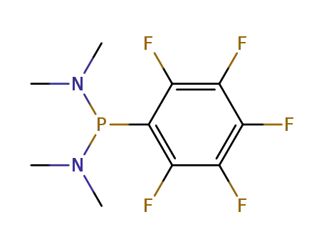 Molecular Structure of 5032-95-1 (Bis-dimethylamino-pentafluorphenyl-phosphin)