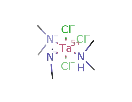 Molecular Structure of 77071-69-3 (mer,cis-[TaCl<sub>3</sub>(NMe<sub>2</sub>)2(NHMe<sub>2</sub>)])