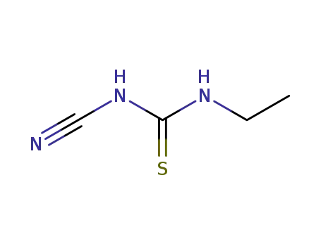 Molecular Structure of 89125-07-5 (<i>N</i>-ethyl-<i>N</i>'-cyano-thiourea)