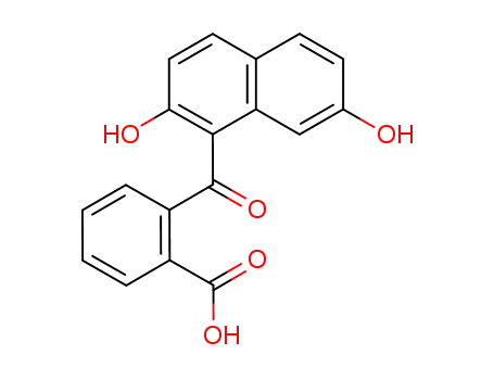 Molecular Structure of 25932-69-8 (2-<2,7-Dihydroxy-naphthoyl>-benzoesaeure)