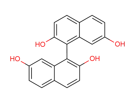 Molecular Structure of 317807-18-4 ((±)-2,2’,7,7’-tetrahydroxy-1,1’-binaphthyl)