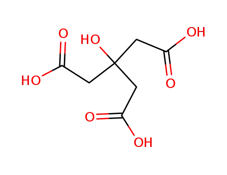 Molecular Structure of 115996-74-2 (2-hydroxypropane-1,2,3-tricarboxylic acid)