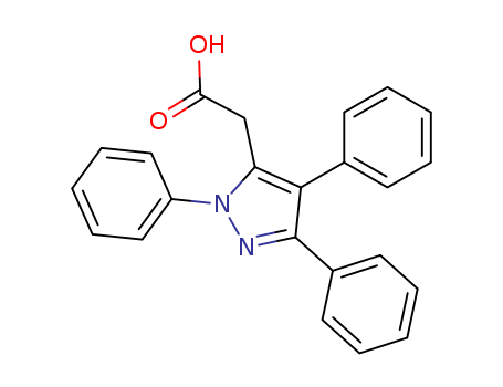 1H-Pyrazole-5-aceticacid, 1,3,4-triphenyl-