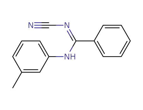 Molecular Structure of 80949-07-1 (N-(3-methylphenyl)-N'-cyanobenzamidine)