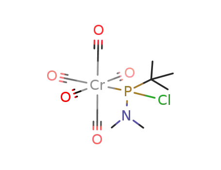 Molecular Structure of 126289-56-3 (chlorodimethylamino-t-butylphosphine(pentacarbonyl)chromium<sup>(0)</sup>)