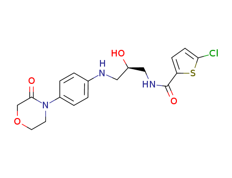 (R)-5-chloro-N-(2-hydroxy-3-((4-(3-oxomorpholino)phenyl) amino)propyl)thiophene-2-carboxamide