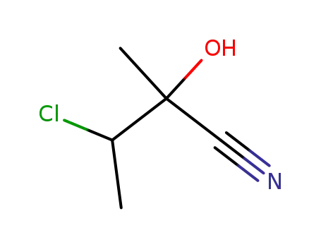 Molecular Structure of 736148-37-1 (3-chloro-2-hydroxy-2-methyl-butyronitrile)
