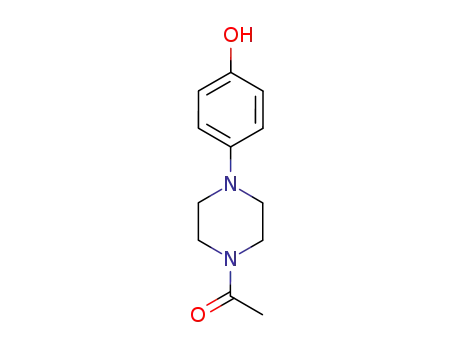 Molecular Structure of 67914-60-7 (4-(1-Acetylpiperazin-4-yl)phenol)