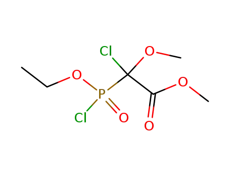Molecular Structure of 74813-30-2 (ethyl <chloromethoxy(methoxycarbonyl)methyl>phosphonochloridate)