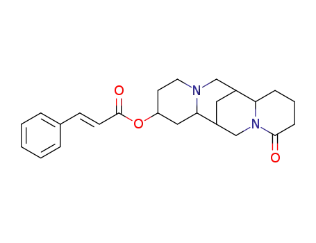 Molecular Structure of 5835-04-1 (13α-Cinnamoyloxylupanine)