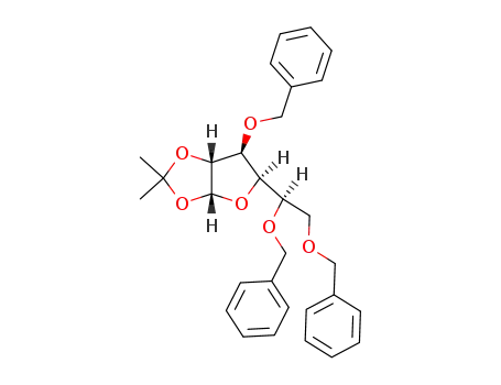 Molecular Structure of 53928-30-6 (1,2-O-ISOPROPYLIDENE-3,5,6-TRI-O-BENZYL-ALPHA-D-GLUCOFURANOSE)