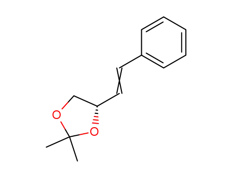Molecular Structure of 152203-65-1 ((4S)-2,2-dimethyl-4-styryl-1,3-dioxolane)