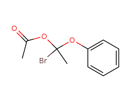 Molecular Structure of 855752-10-2 (acetic acid-(1-bromo-1-phenoxy-ethyl ester))
