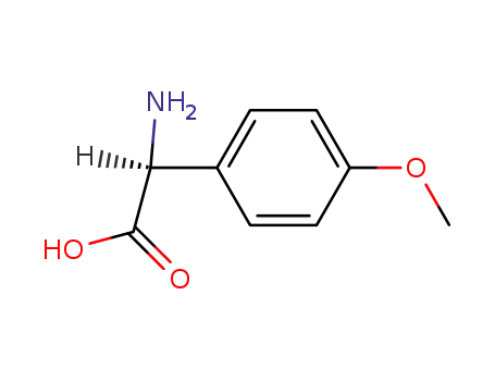 Molecular Structure of 19789-59-4 (2-AMINO-2-(4-METHOXYPHENYL)ACETIC ACID)