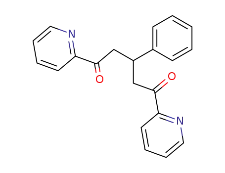 Molecular Structure of 133762-11-5 (3-phenyl-1,5-bis(pyridine-2-yl)pentane-1,5-dione)