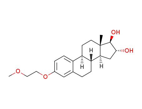 Molecular Structure of 123715-88-8 (estra-1,3,5(10)-triene-3,16α,17β-triol 3-methoxyethyl ether)