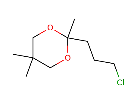Molecular Structure of 88128-57-8 (2-(3-CHLOROPROPYL)-2,5,5-TRIMETHYL-[1,3]-DIOXANE)