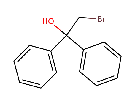 Molecular Structure of 950-16-3 (2-bromo-1,1-diphenylethanol)